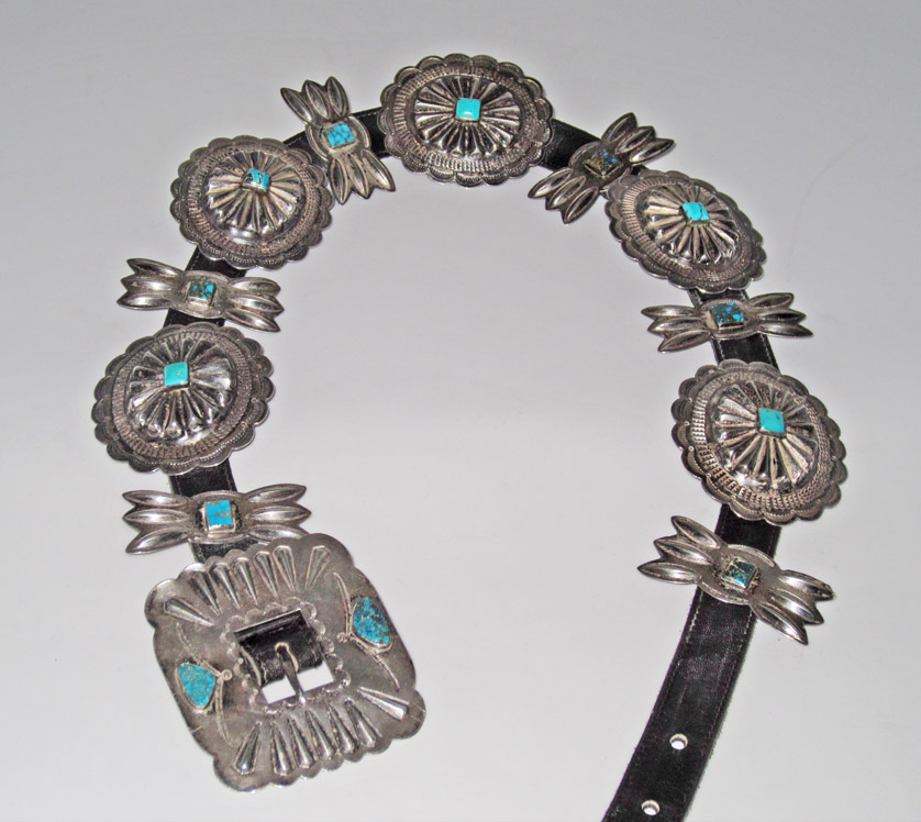 Navajo (Dine') concho belts — Marcy Burns American Indian Arts